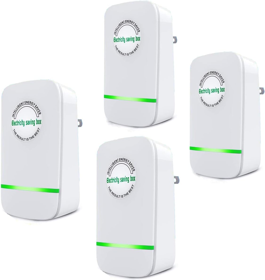 4 Pack Pro Electricity Saving Box - Smart Office & Household Device, Reduces Energy Costs, US Plug 90V-250V 30KW