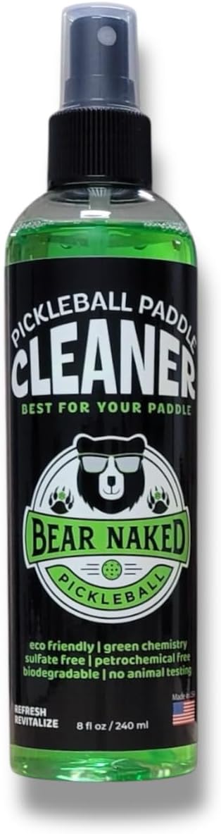 Pickleball Paddle Cleaner - Made in The USA | Powerful Cleaning Solution | Enhances Your Performance | Boosts Your Paddle\'s Longevity | 8 fl oz