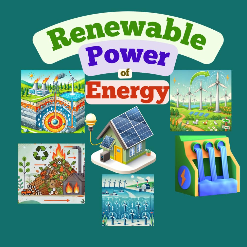 The Renewable Power of Energy: for kids 8 to 11 years old, solar, wind, hydropower, Biomass, geothermal, tidal, wave energy