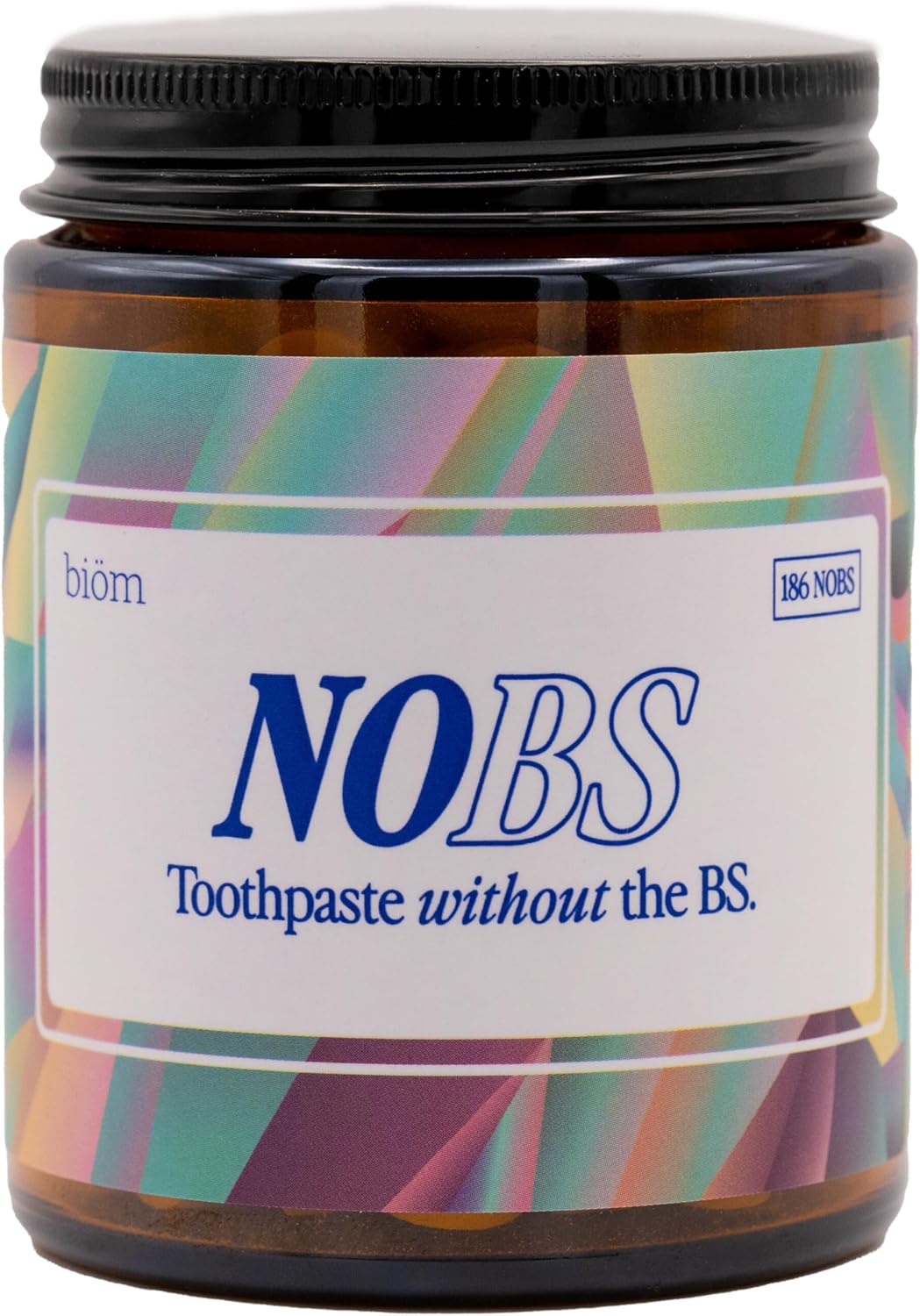 NOBS (No Bad Stuff) Toothpaste Tablets - Nano Hydroxyapatite, Fluoride & Plastic Free, Eco & Travel Friendly - Remineralize with NHA (3 Month)