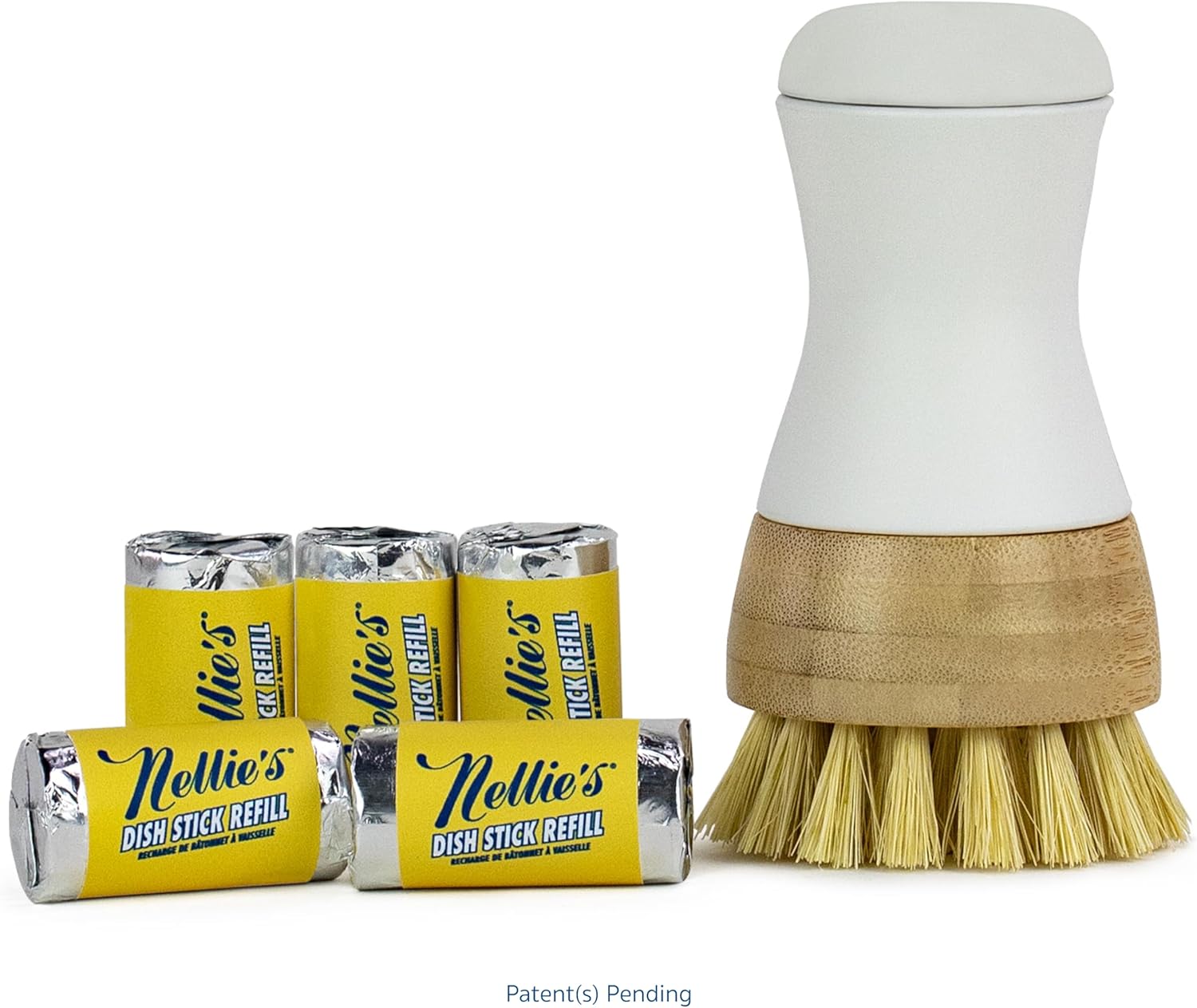 Nellie\'s Dish Stick + Refills - Eco-Friendly Dish Soap Alternative - Sustainable Cleaning Power - Easy Refills - Ideal for Eco-Conscious Dishes